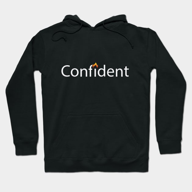 Confident being confident artsy Hoodie by BL4CK&WH1TE 